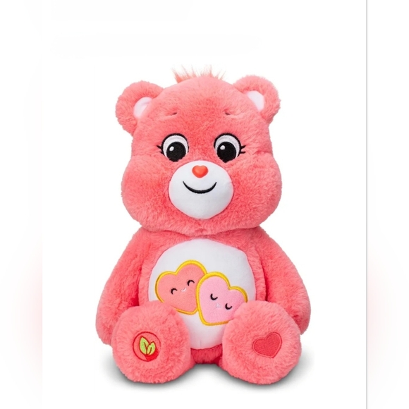 Care Bears 14" Love-A-Lot Bear Plushie - Medium Size - Pink Plush - Picture 1 of 6